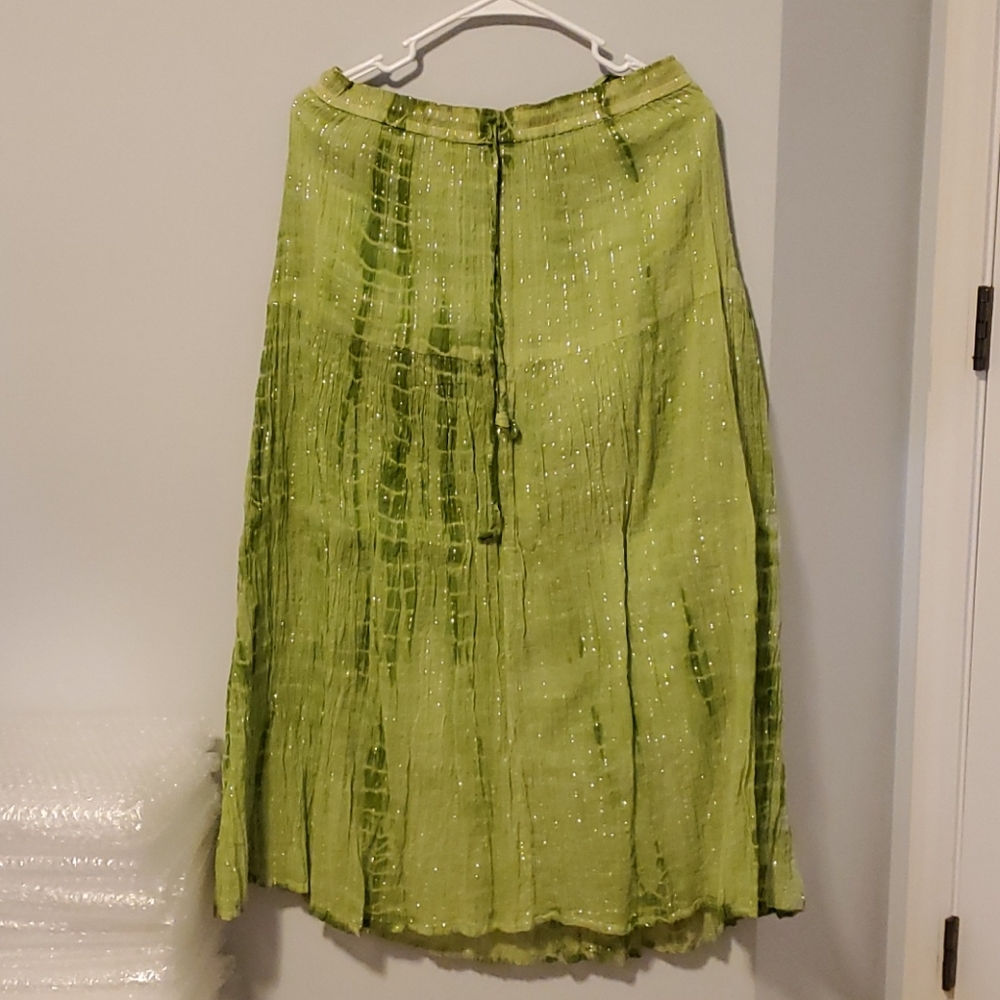 Green Maxi Skirt